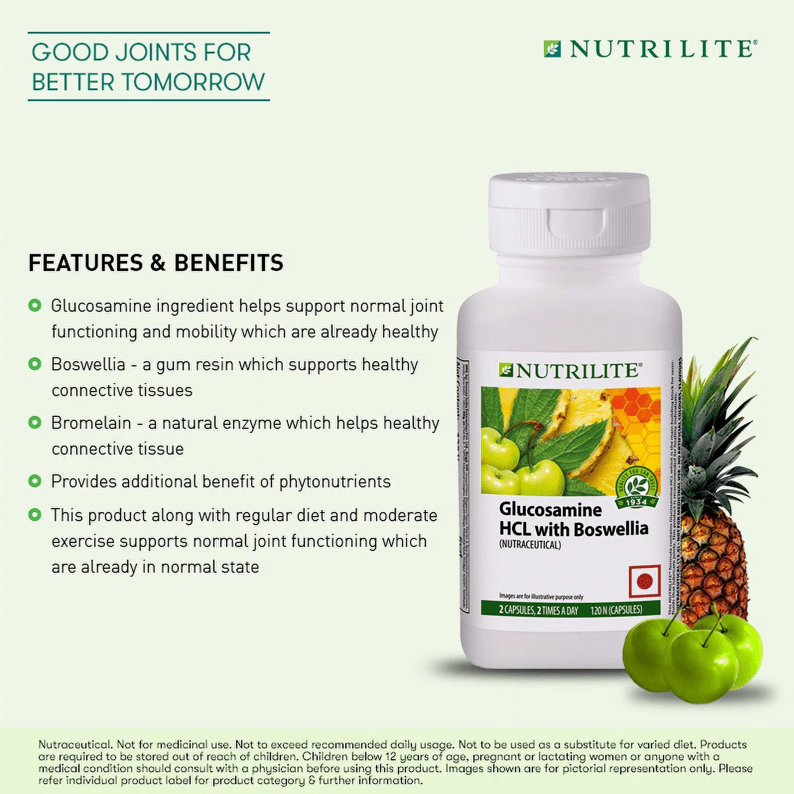 Amway NUTRILITE Glucosamine HCL With Boswellia