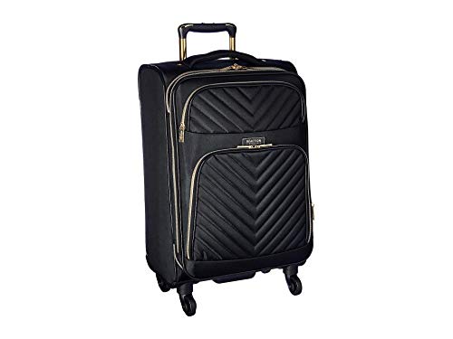 Kenneth Cole REACTION Chelsea Chevron Quilted Luggage, Black, 24-Inch Checked