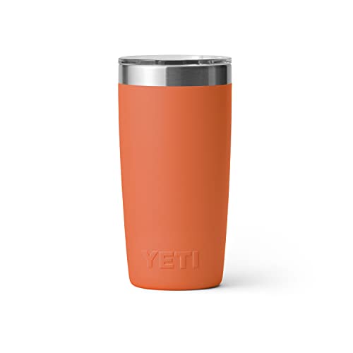YETI Rambler 10 oz Tumbler, Stainless Steel, Vacuum Insulated with MagSlider Lid, Firefly Yellow