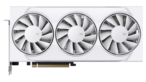 XFX Swift AMD Radeon RX 9060 XT OC White Gaming Edition with 8GB GDDR6 HDMI 2xDP, AMD RDNA 4 RX 9060XT RX-96TSW8GWQ