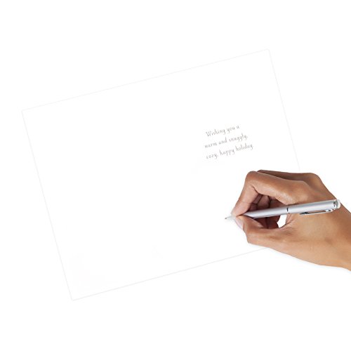 Hallmark Christmas Cards Boxed with Envelopes, Happy Holidays (40 Blue Holiday Cards)