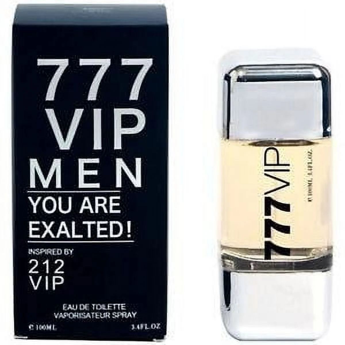 Men's Perfume 777V  VIP Men, Inspired By 212 vip Men, 3.4 fl oz.Perfume de Hombre Inspirado en