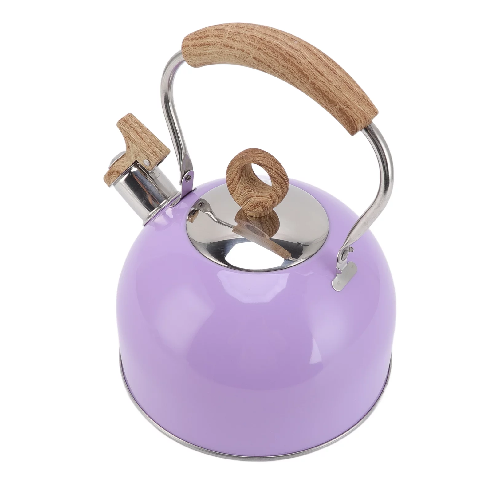 Stainless Steel Whistling Tea Kettle 2.5 Liter - for Gas and Electric Stove Kettles with Handle Teapot Loud Whistle Alert(Purple)