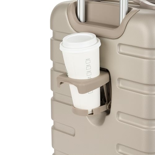 SwissGear 7366 Hardside Expandable Luggage with Spinner Wheels, White, Carry-On 19-Inch