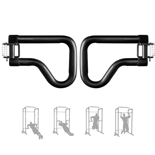 Yes4All Power Rack J-Hooks & Attachments – Heavy Duty Barbell Holders Compatible with 2x2 & 3x3 Power Racks for Home Gym