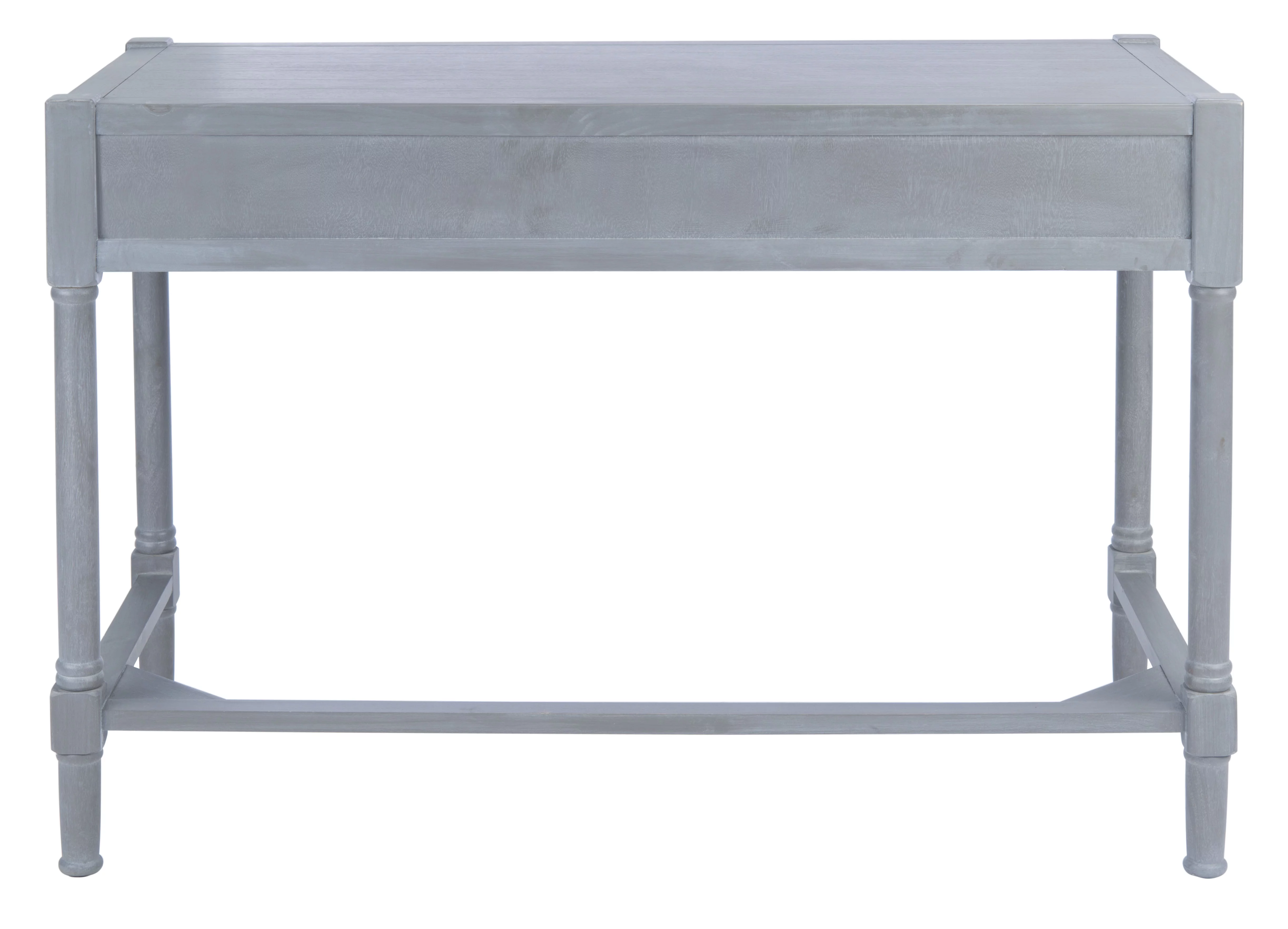 SAFAVIEH Filbert Solid Retro 2-Drawer Writing Desk, White Washed Grey