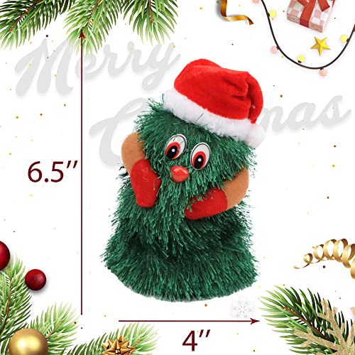 Cuteoy Musical Dancing Christmas Tree Plush Toy Singing Jingle Bells Swinging Electric Interactive Xmas Birthday Gift s for Toddlers Kids