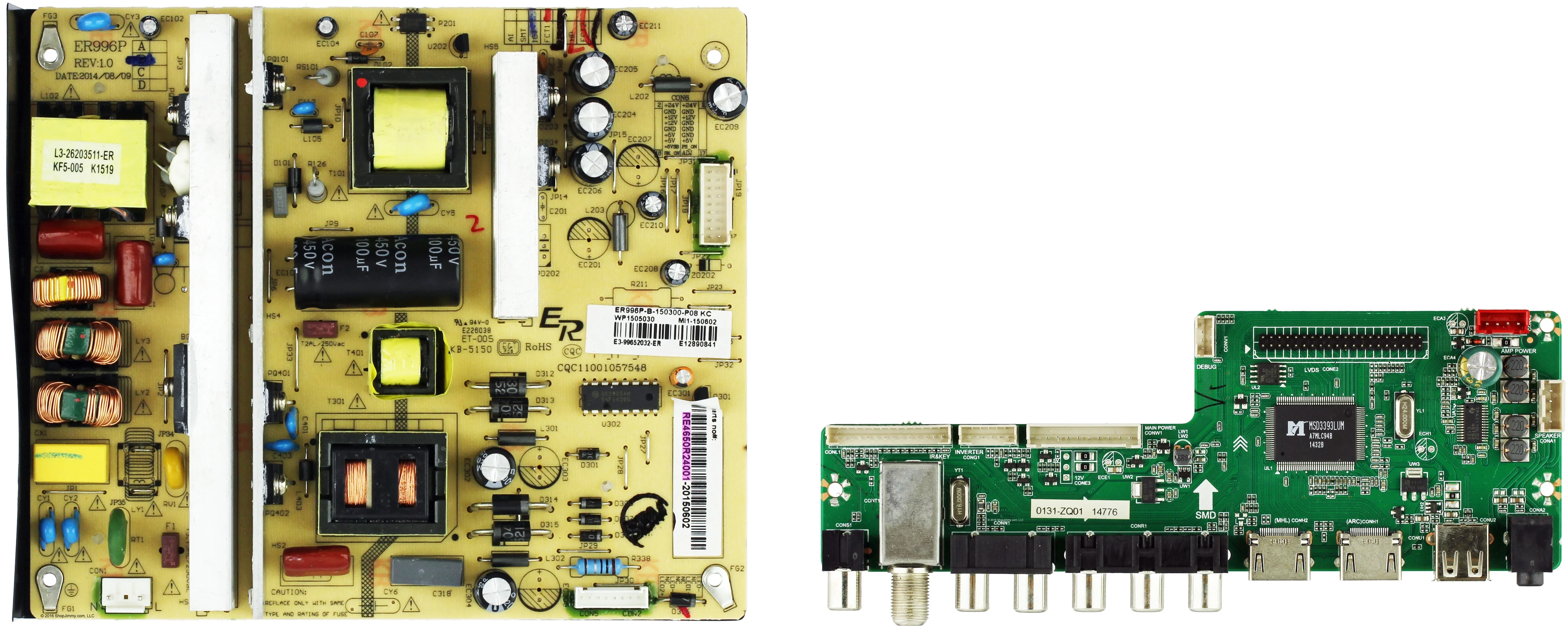 RCA LED50B45RQ Version 