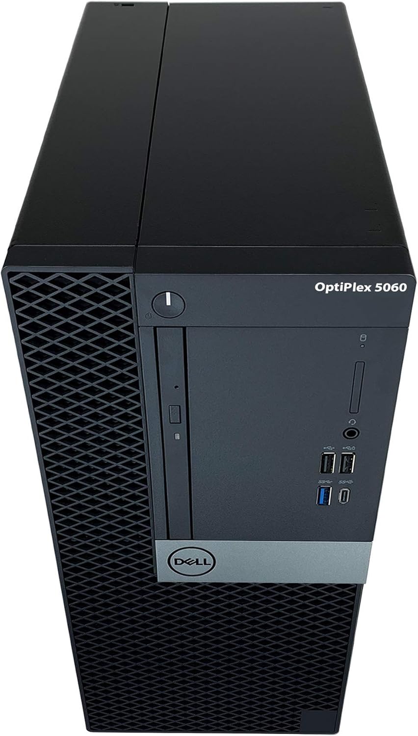 Dell Optiplex 5060 Tower Desktop - 8th Gen Intel Core i7-8700 3.20GHz (Up to 4.60GHz), 16GB DDR4 2666MHz Memory, 512GB SSD, Intel UHD Graphics 630, Windows 10 Pro (Renewed)
