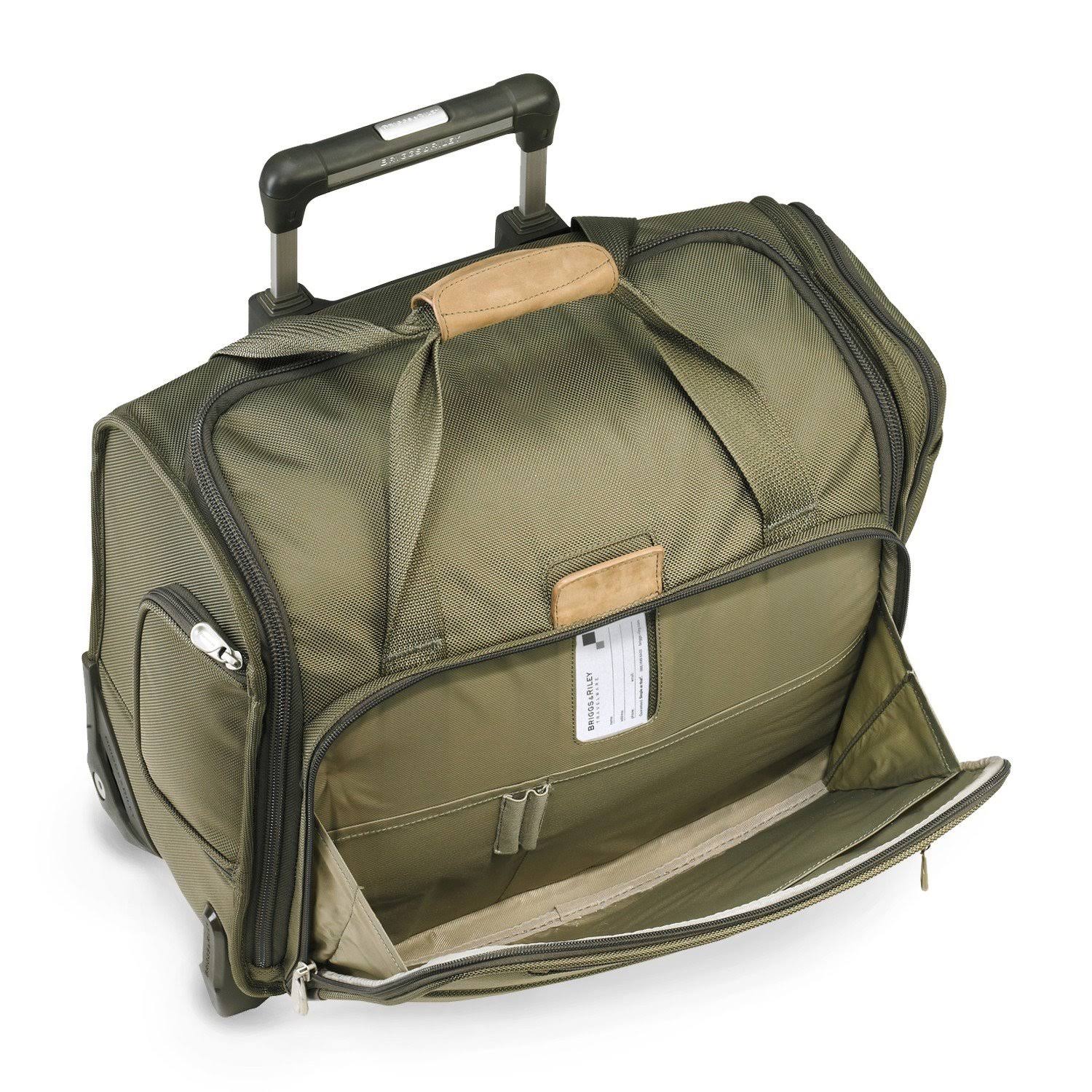 Briggs u0026 Riley Baseline Rolling Cabin Bag - 15.5x22 - Olive