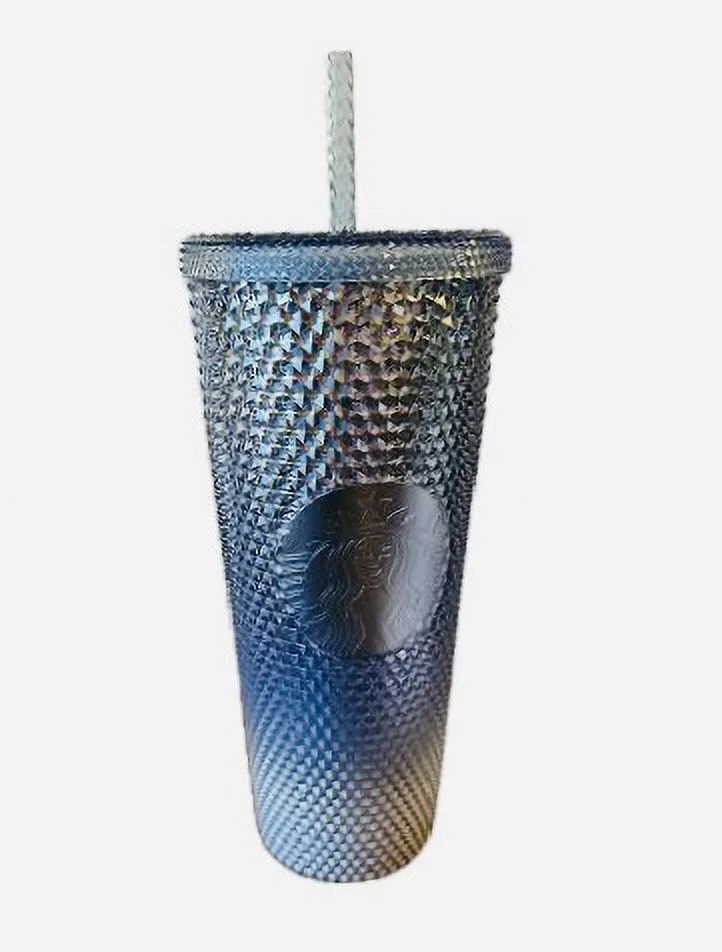 2023 Starbuck Winter Blue Silver Gradient Ombre Icicle Tumbler Venti 24oz