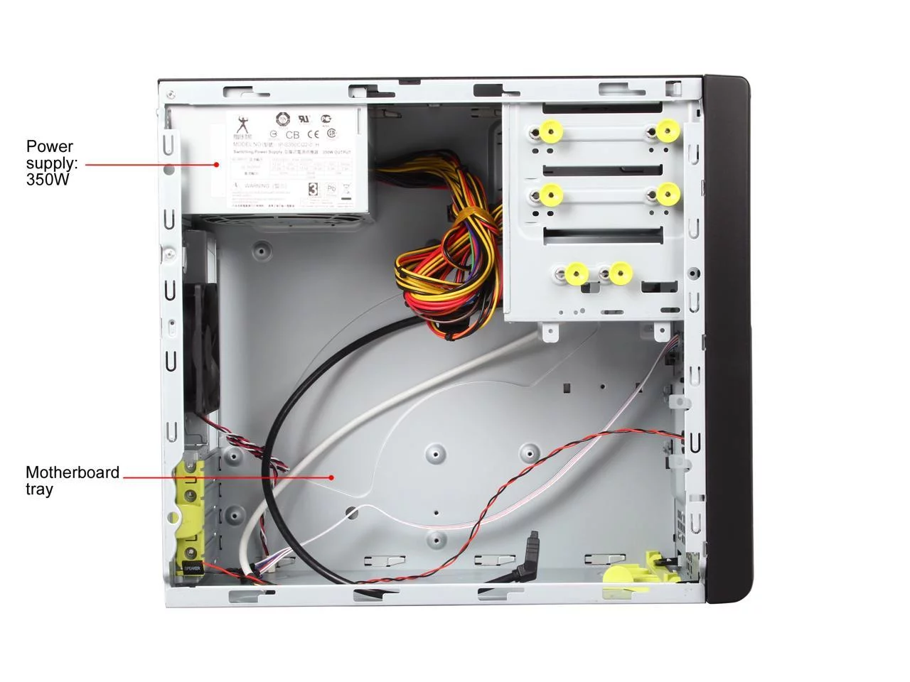 IN WIN Z589T.CH350TB3 Black SECC Micro ATX Mini Tower Computer Case 350W Power Supply