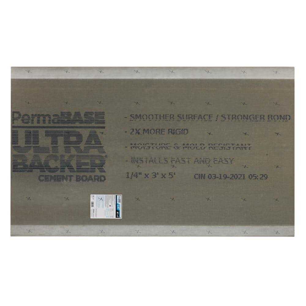 Permabase Ultra-Backer 1/4 in. x 3 ft. x 5 ft. Cement Board CB23140500
