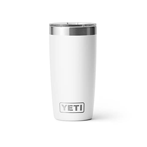 YETI Rambler 10 oz Tumbler, Stainless Steel, Vacuum Insulated with MagSlider Lid, Firefly Yellow