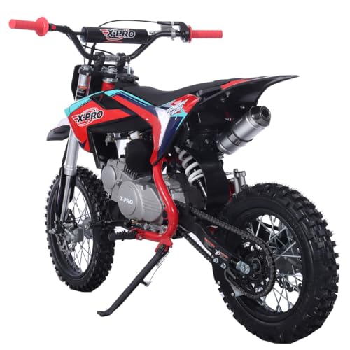 X-PRO 125cc Kids Dirt Bike Pit Bike Youth Dirt Pit Bike with 4-Speed Semi-Automatic Transmission, Big 14