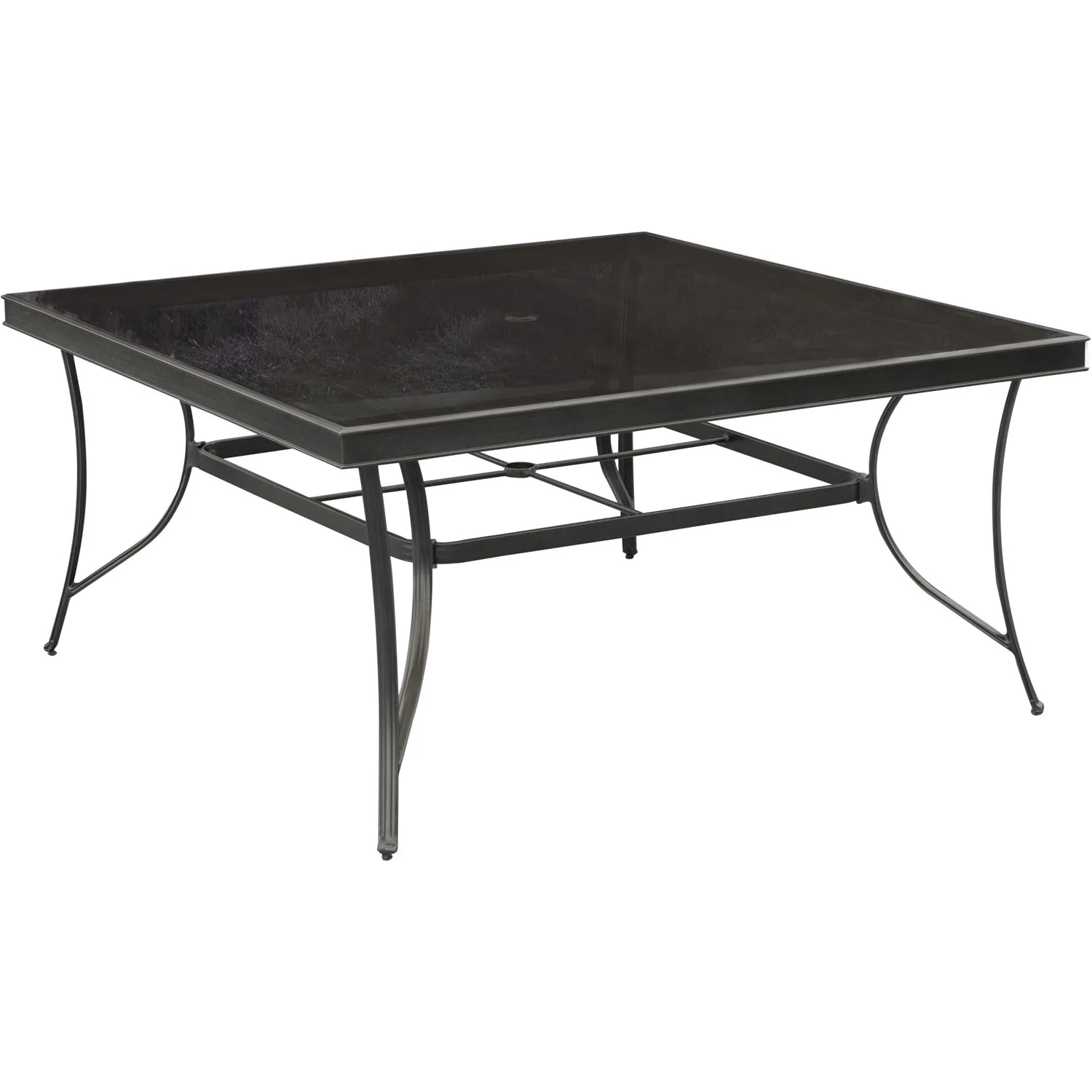 Hanover Traditions 9 Pcs Aluminum Outdoor Dining Set with Glass-top Table, Blue