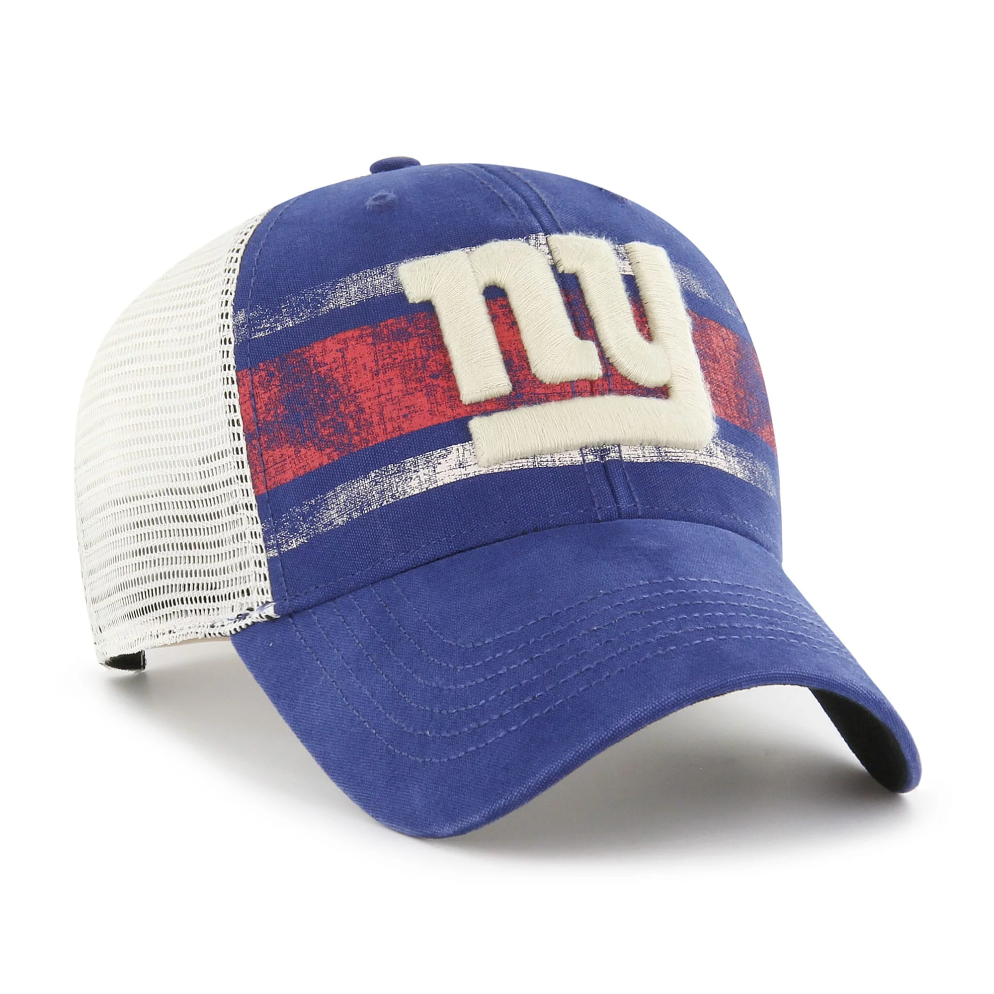 Men's '47 Royal/White New York Giants Interlude MVP Trucker Snapback Hat - OSFA
