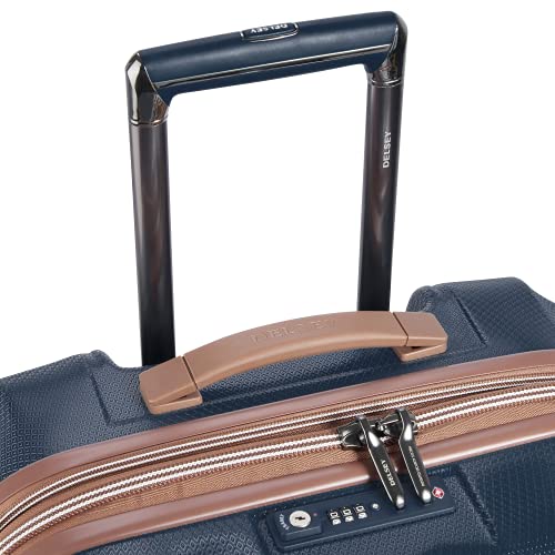 DELSEY PARIS Carrousel Hardside Expandable Luggage with Spinner Wheels, Navy, Carry-on 21 Inch