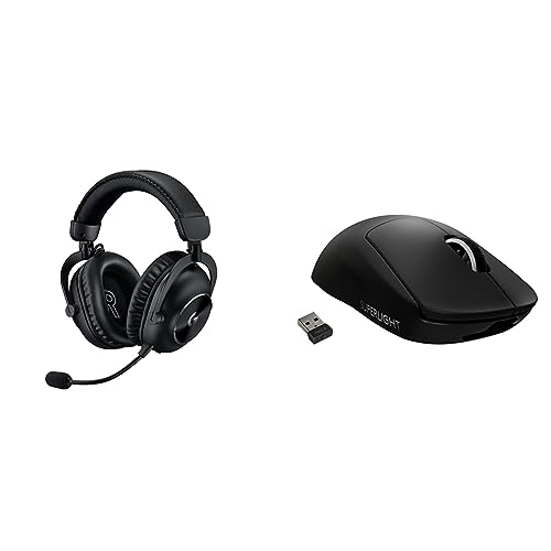 Logitech G PRO X 2 Lightspeed Wireless Gaming Headset: Wireless Gaming Headphones with Mic, 50mm Graphene Drivers, 2.02.0—7.1 Surround, Bluetooth/USB/3.5mm Aux, for PS4/PS5/PC/Nintendo Switch - White