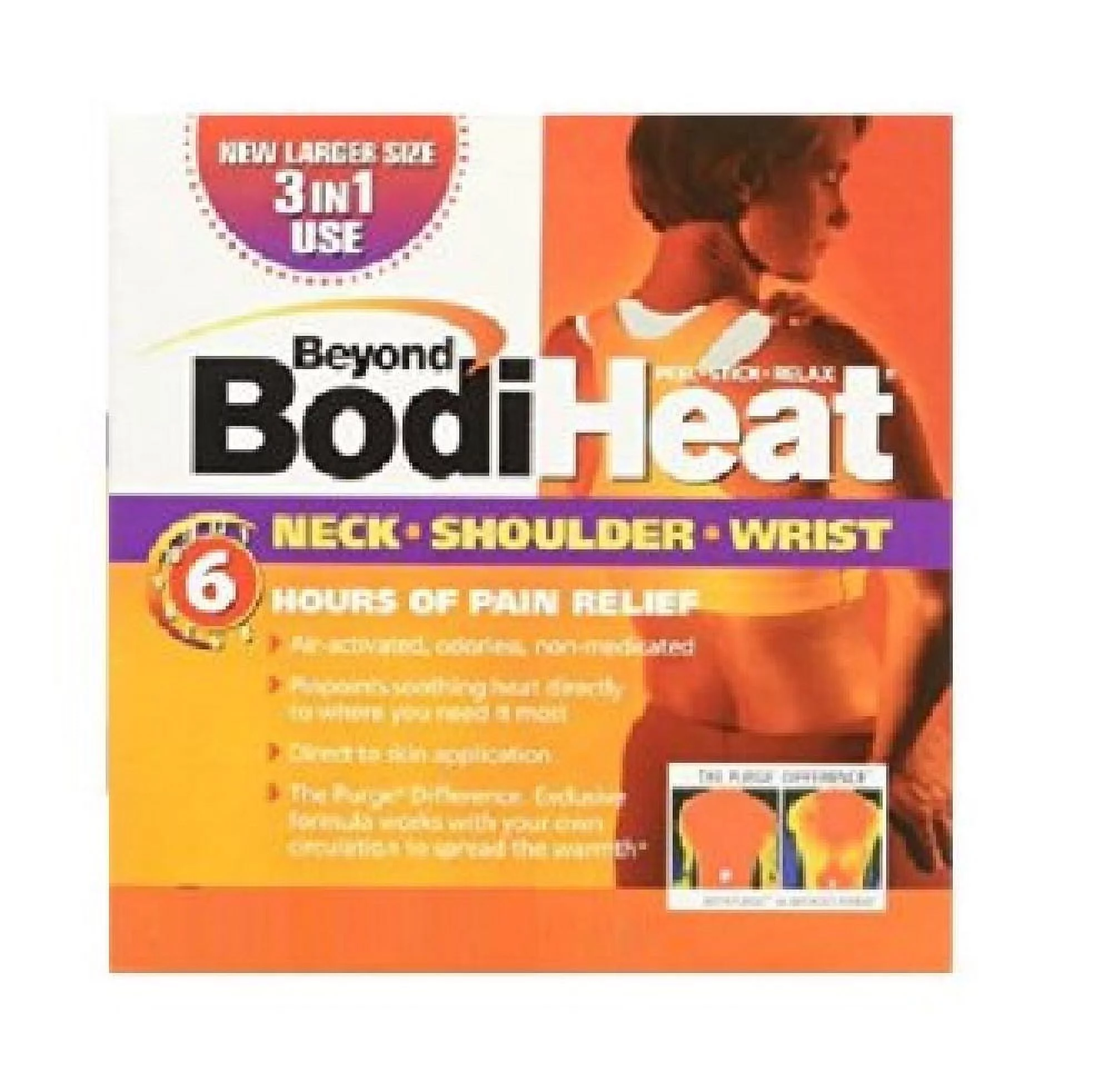 Gillette Contour Plus (same as Atra Plus) Refill Blade Cartridges, 5 Count (Pack of 6) + Beyond BodiHeat Patch, 1 Ct