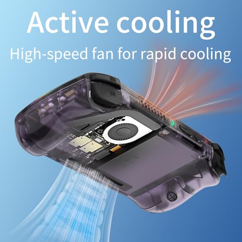 RG 406H Retro Handheld Game Console with 4-inch IPS Screen RGB Lighting Handheld Retro Gaming Console with Android 13 System and 128G TF Card 5000mAh Battery white