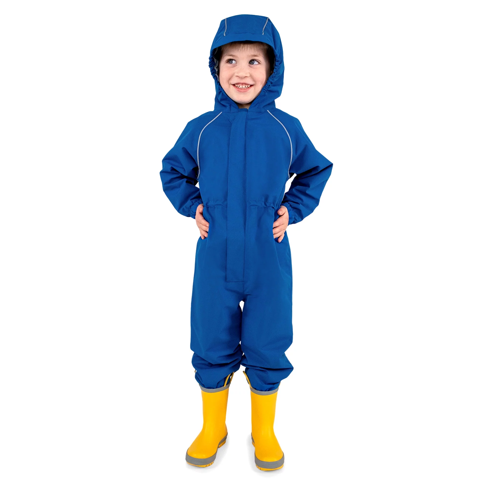 JAN & JUL Kids' Waterproof Rain Suit for Boys or Girls (Cozy-Dry: Blue, Size: 2 Years)