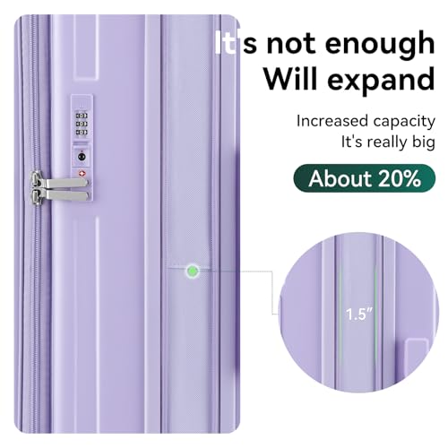 ROAMING Grace Expandable Carry On Luggage Airline Approved, 20 Inch Hardside Carry On Suitcase with Wheels, Travel Harshell Spinner Small Luggage with Tsa Lock, Jade cyan, 20-Inch Carry-On