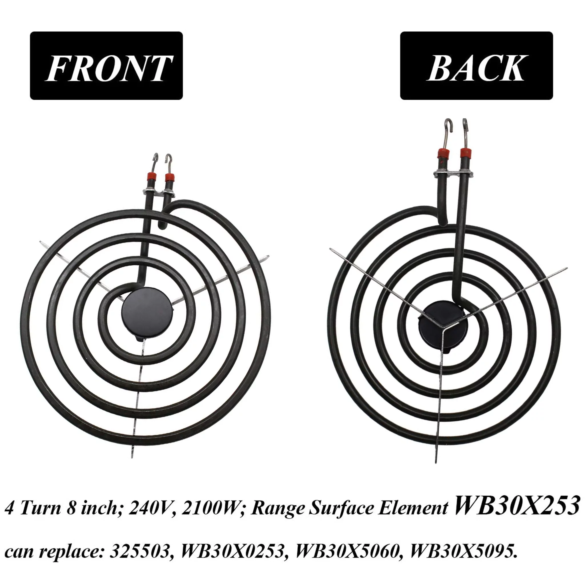 Beaquicy WB30X253 and WB30X254 Electric Range Burner Element Unit Set SP22YA