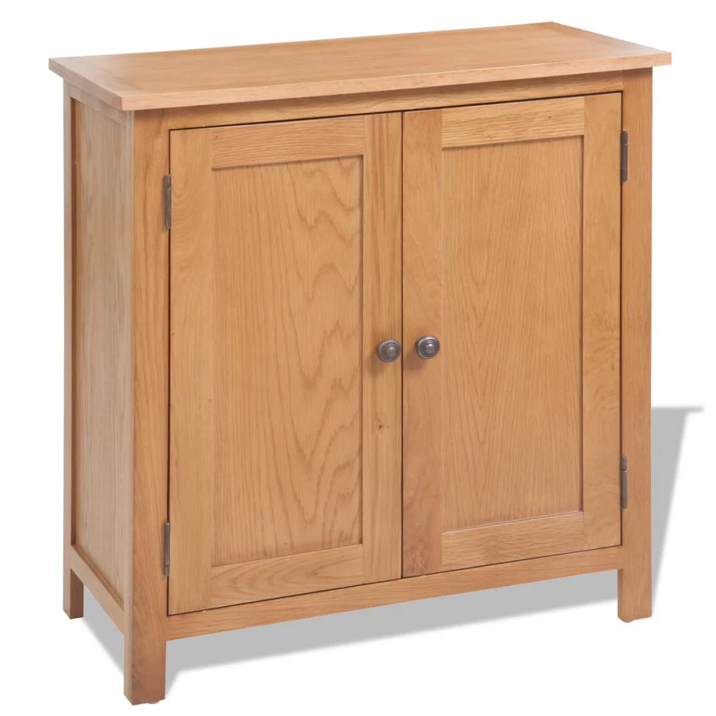 walmeck Sideboard Solid Oak Wood 27.6