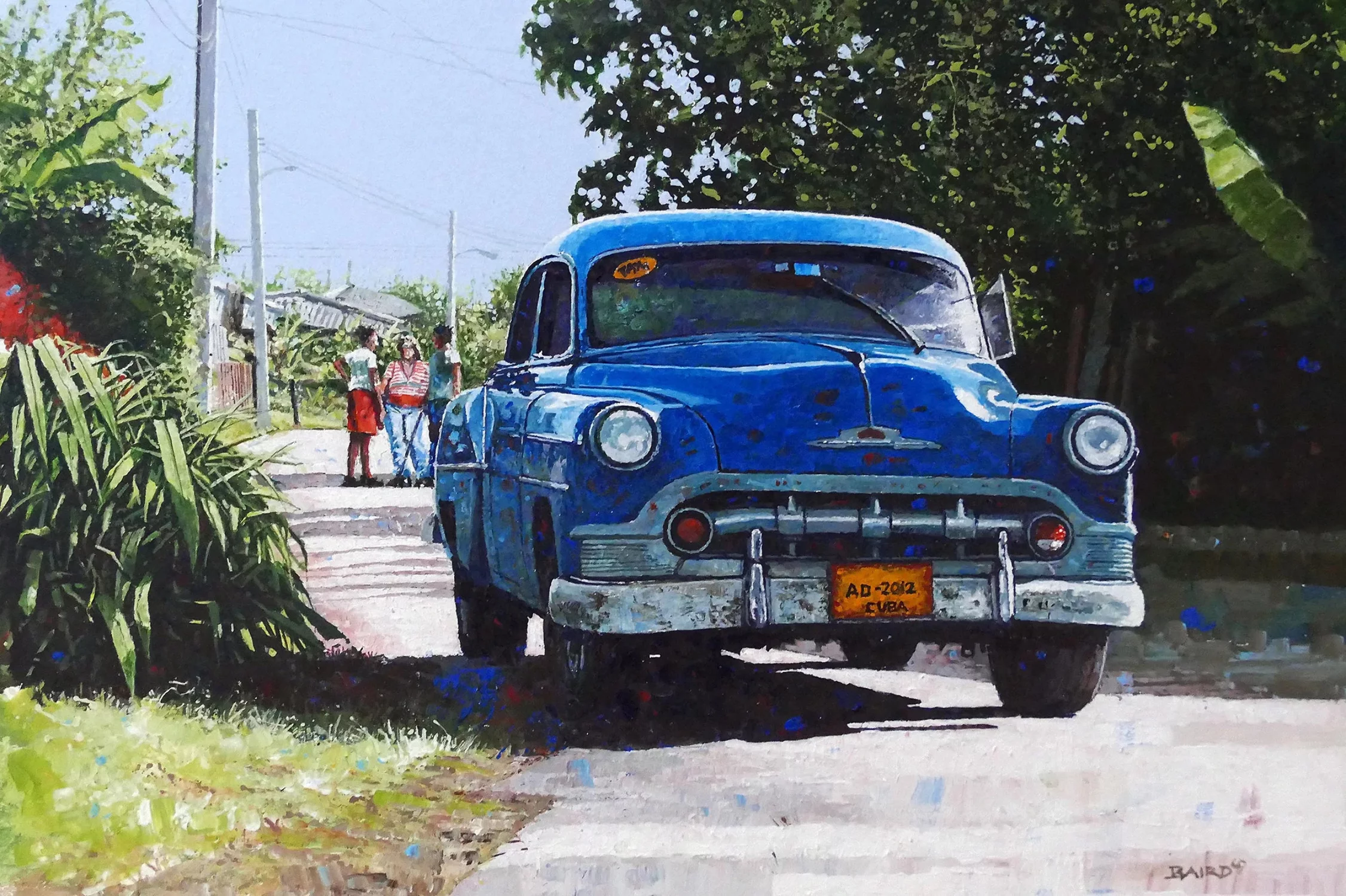 DWIGHT BAIRD Azul, Cuba, 2019 - Signed
