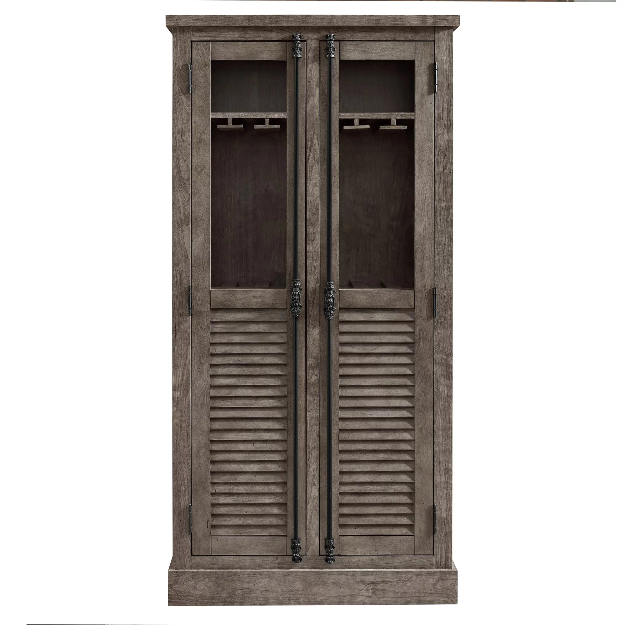 Ameriwood Home Sienna Park Beverage Cabinet, Weathered Oak