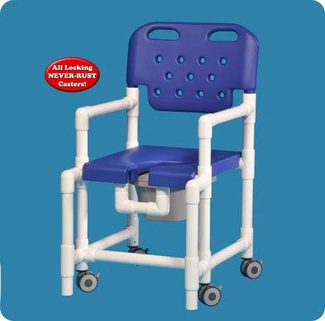 Elite Shower Chair Commode with Anti-Tip Feature - ELT817PATRSB - 38