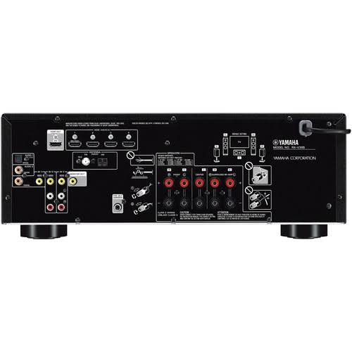 Yamaha RX-V385 5.1-Channel A/V Receiver 5.1 Channels, Bluetooth, 70W, 3.5mm Coaxial HDMI Optical RCA Stereo USB, 4 Inputs, 4K UH