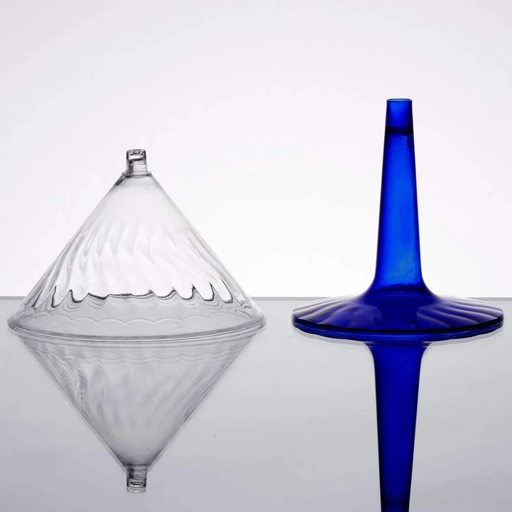 Flairware 2-Piece Martini Glass, 6-Ounce, Blue