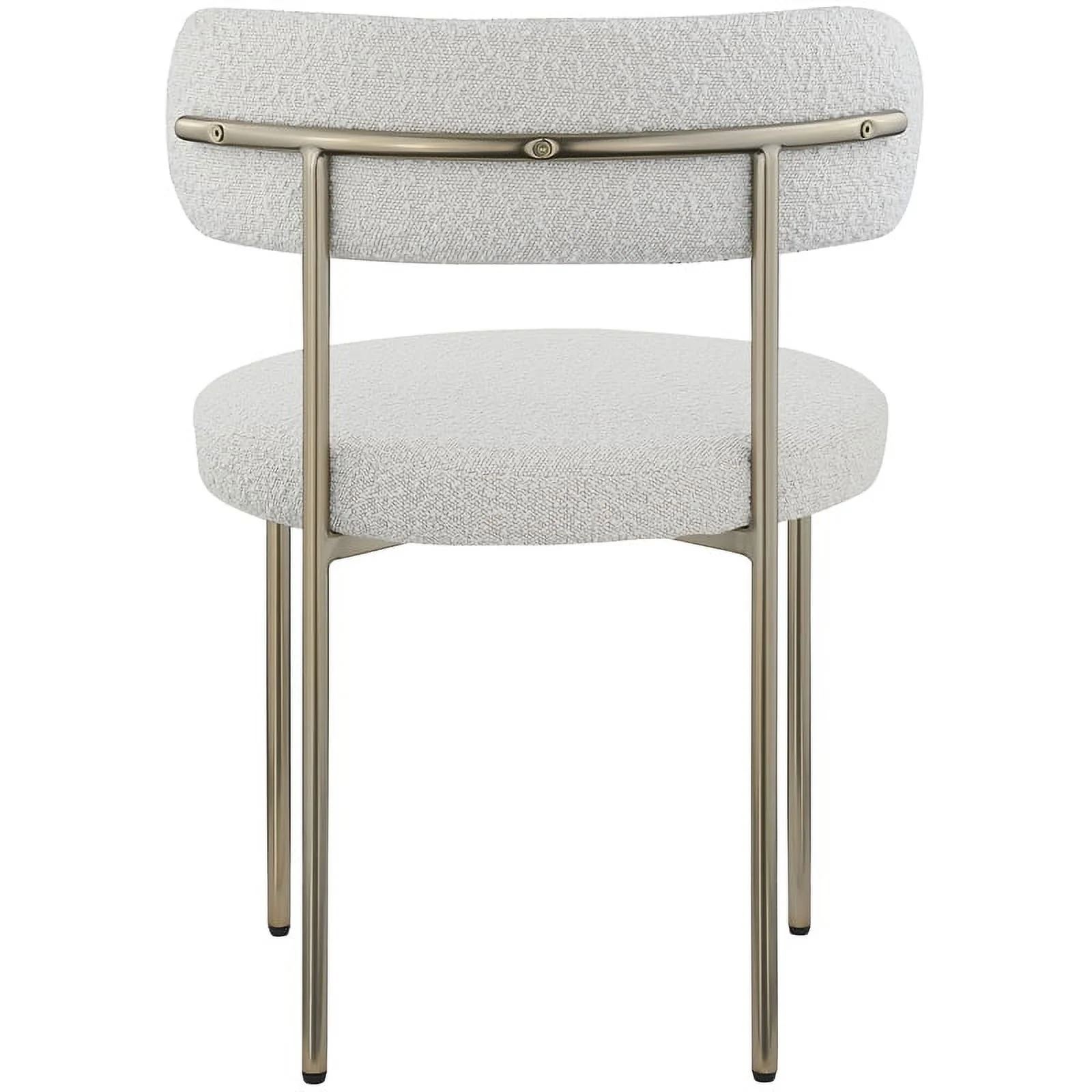 Meridian Furniture Beacon Cream Boucle Fabric Dining Chair