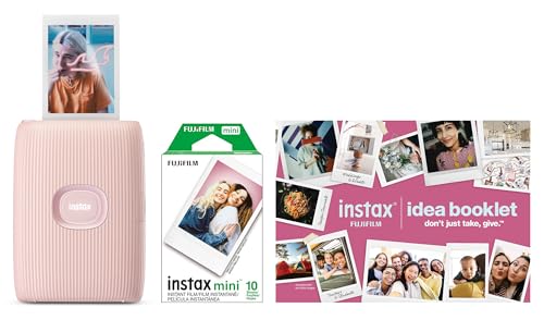 FUJIFILM Instax Mini Link 2 Smartphone Printer Bundle 2025 - Soft Pink