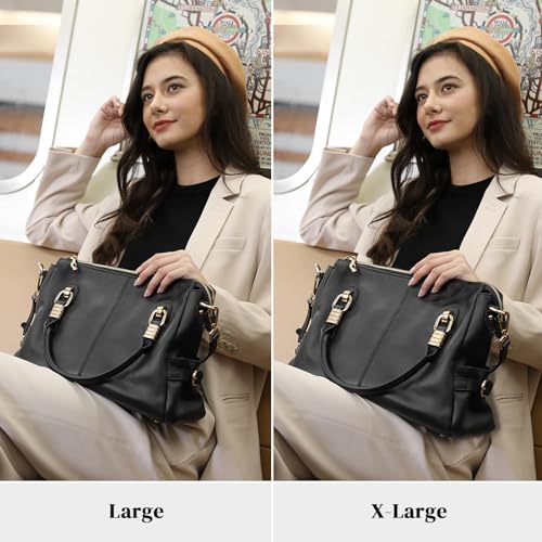 Kattee Soft Women Genuine Leather Purses and Handbags Satchel Tote Shoulder Bag