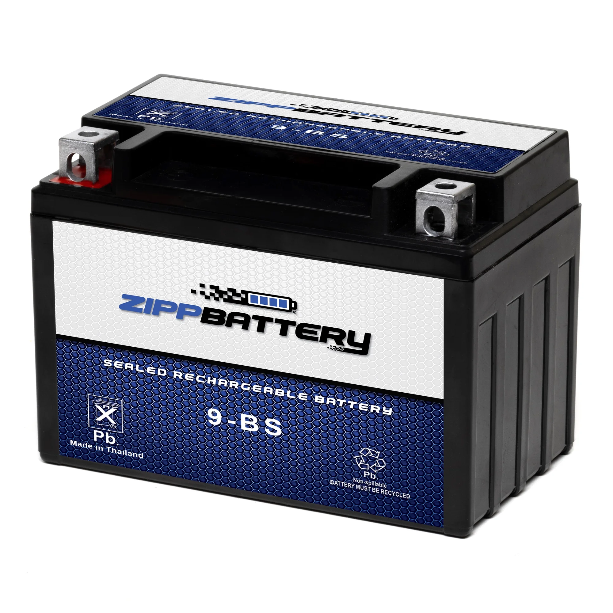 Zipp Battery YTX9-BS (9-BS 12 Volt,8 Ah, 120 CCA) Motorcycle Battery for Honda 600cc Cbr600 1996