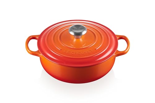 Le Creuset Enameled Cast Iron Signature Sauteuse Oven, 3.5 qt., Cerise