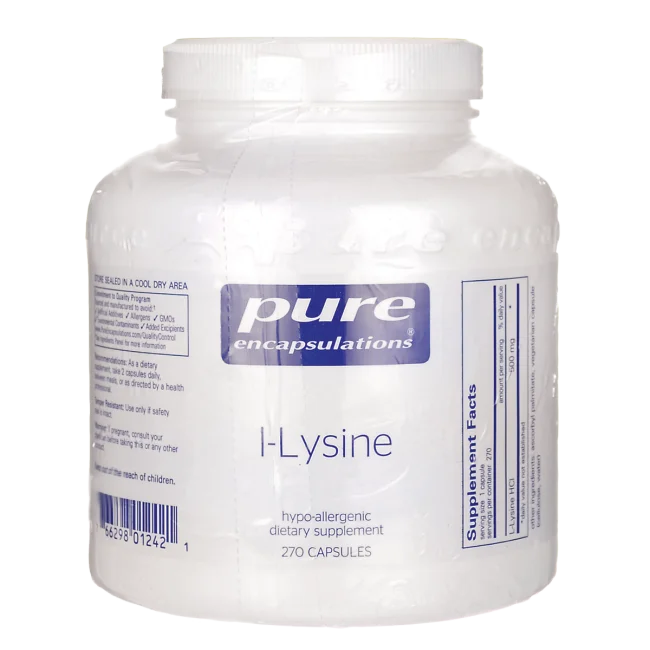 Pure Encapsulations L-Lysine | Amino Acid Supplement for Immune Support and Gum Health* | 270 Capsules