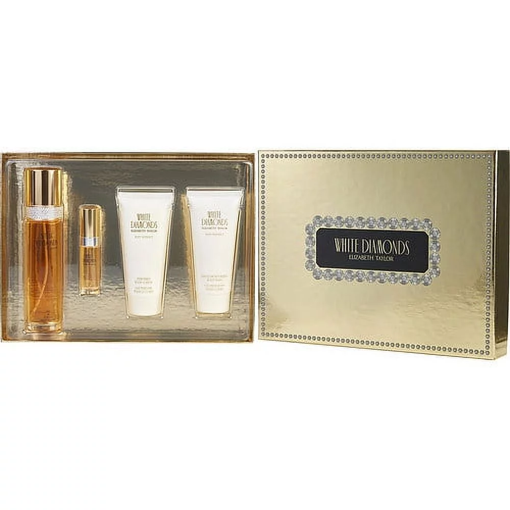 WHITE DIAMONDS by Elizabeth Taylor EDT SPRAY 3.3 OZ & BODY LOTION 3.3 OZ & BODY WASH 3.3 OZ & EDT SPRAY .33 OZ MINI