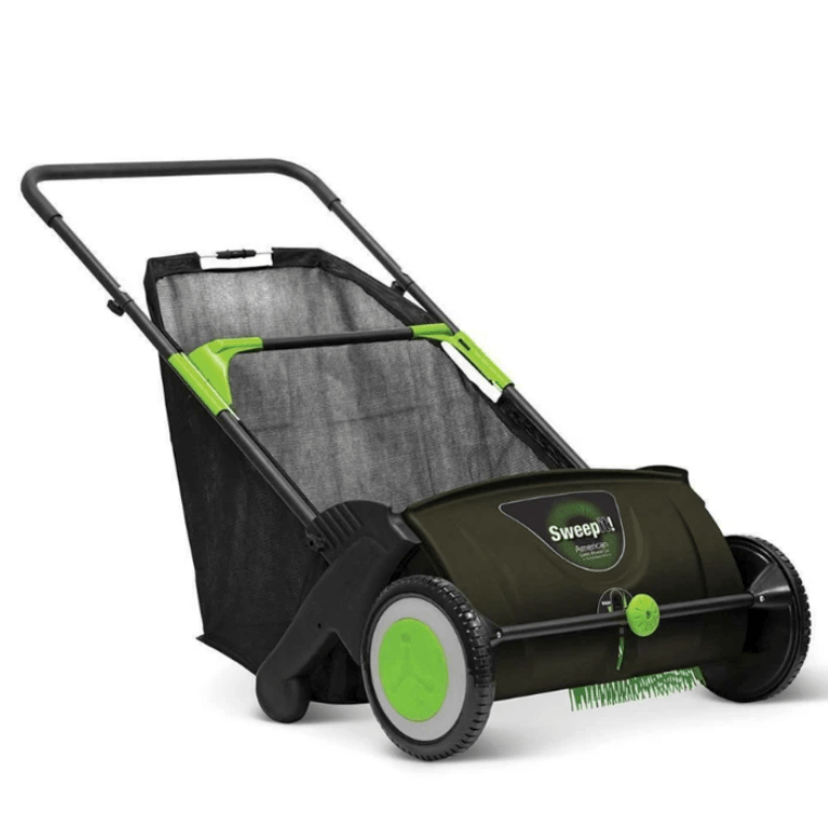 Premium 2023 Leaf Collecting Push Lawn Yard Sweeper 21 Inches