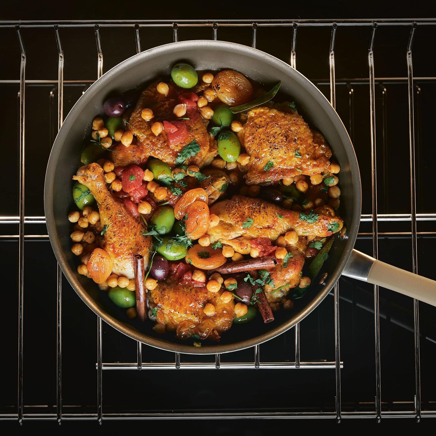 Circulon Premier Professional Hard Anodized Nonstick Cookware Induction Pots and Pans Set, 10 Piece, Bronze