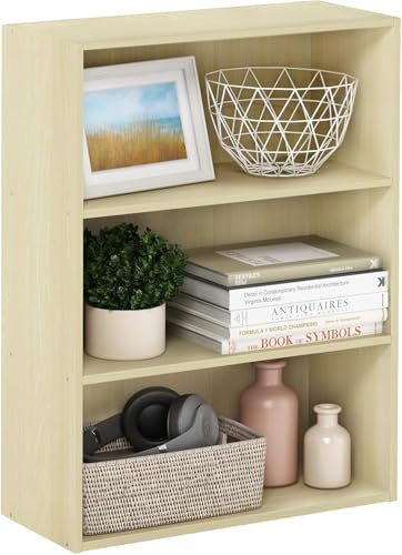 Furinno Pasir 3-Tier Open Shelf Bookcase, Americano