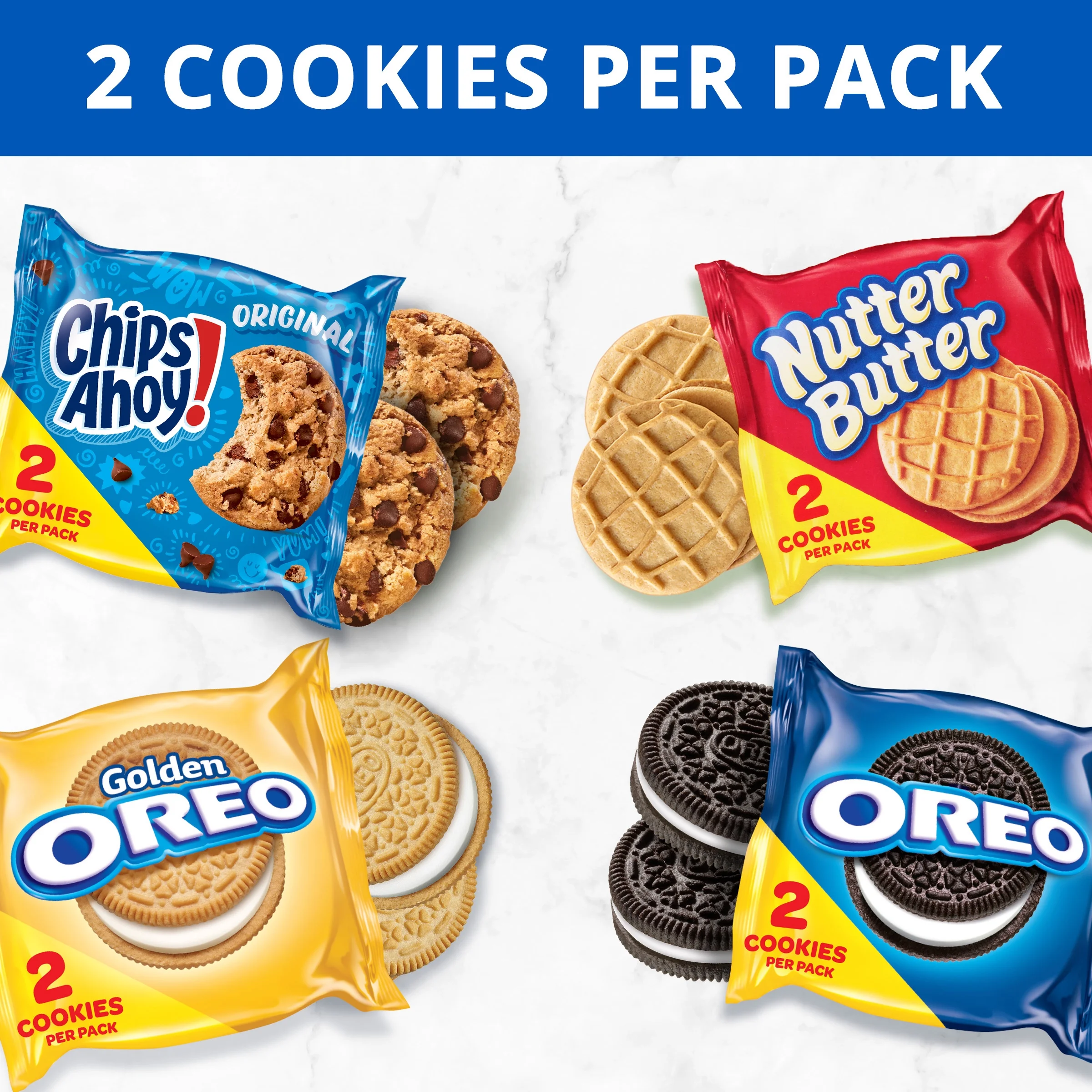 OREO, CHIPS AHOY!, Nutter Butter, SOUR PATCH KIDS & SWEDISH FISH Variety Pack, 40 Snack Packs