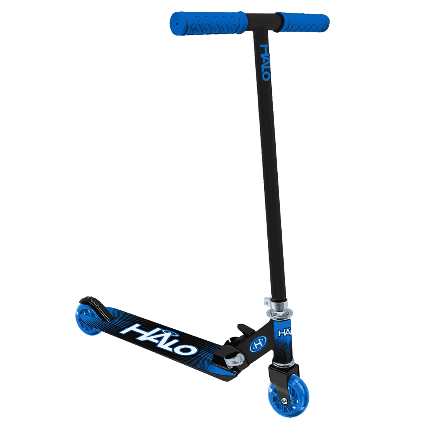 HALO Rise Above Supreme 100mm Wheel Inline Scooter - Blue - 220 lbs Weight - Unisex