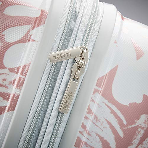 American Tourister Moonlight Hardside Expandable Luggage with Spinner Wheels, Blue Terazzo, 2-Piece Set (20/28)