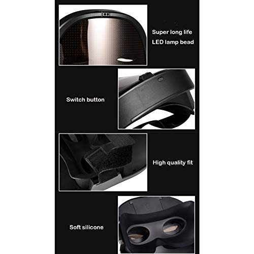 Depointer Life 2023 New Led Mask with Rechargeable Bluetooth-compatible App Controlled, Customizable Shining Mask, LED Lighted Face Transforming Masks For unisex-Adult