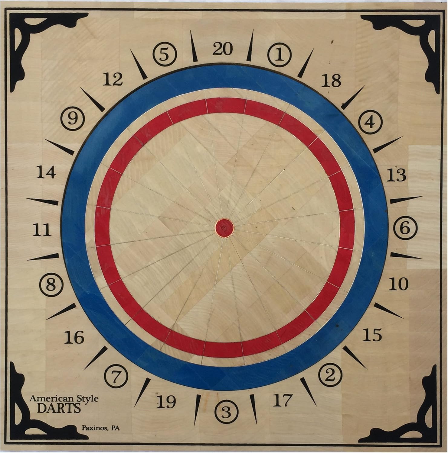 American Style Wood Dartboard