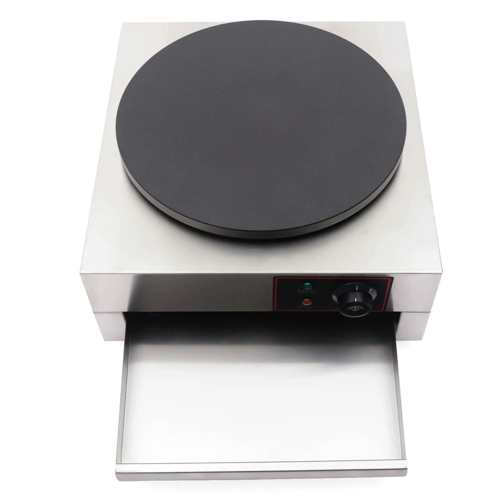 16 inch Commercial Electric Crepe Maker Pancake Machine Big Hotplate Non Stick 1700W